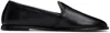 Dear Frances Black Cigar Loafers In Black
