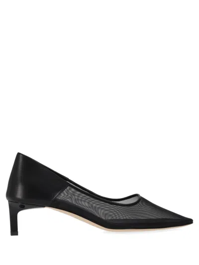 Dear Frances Black Slip-on Mesh Pumps