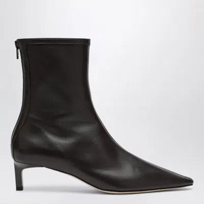 Dear Frances Black Topo Boots In Nappa Leather