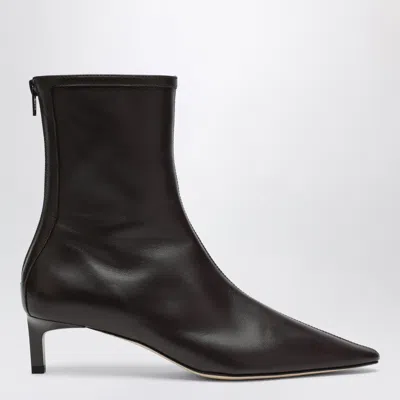 Dear Frances Black Topo Boots In Nappa Leather