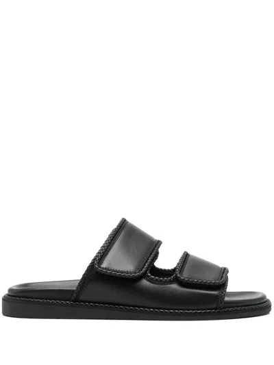 DEAR FRANCES BRAIDED LEATHER SANDALS