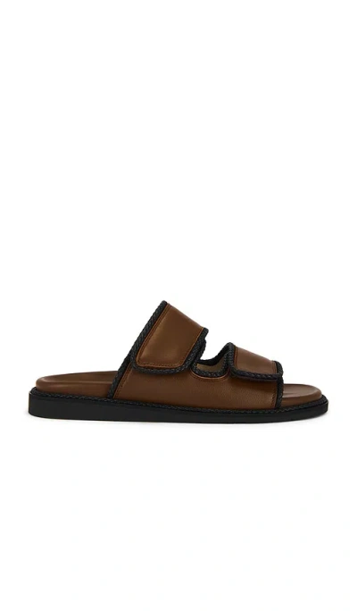 Dear Frances Braided Slide In Brown