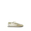 Dear Frances Mesh And Suede Sneaker In Neutral