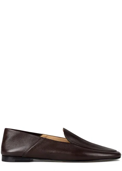 Dear Frances Gio Leather Loafers In Brown