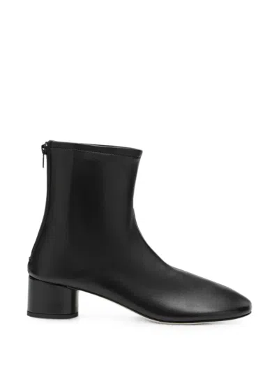 Dear Frances Harlie Rear-zip Ankle Boots In Black
