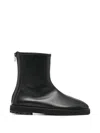 Dear Frances Joss Leather Ankle Boots In Black