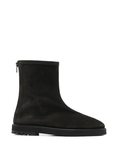 Dear Frances Joss Leather Ankle Boots In Brown