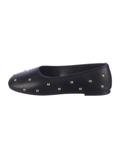 Pre-owned Dear Frances Leather Ballet Flats In Blue
