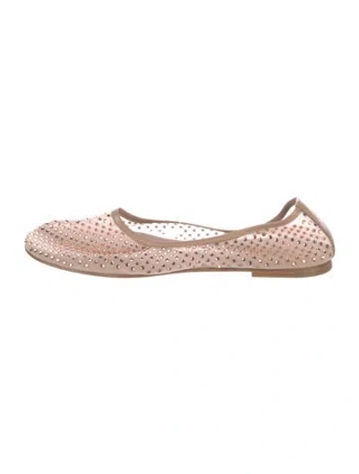 Pre-owned Dear Frances Leather Ballet Flats In Pink