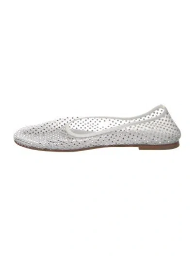 Pre-owned Dear Frances Leather Ballet Flats In White