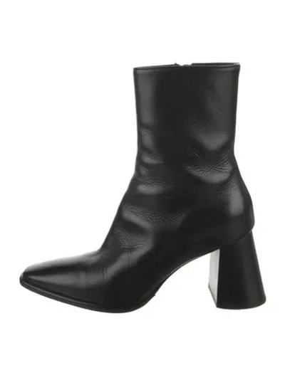 Pre-owned Dear Frances Leather Boots In Black
