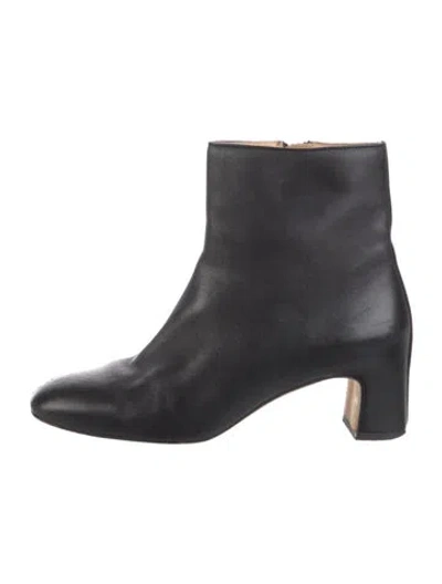 Pre-owned Dear Frances Leather Boots In Black