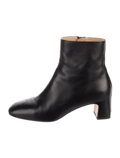 Pre-owned Dear Frances Leather Boots In Black
