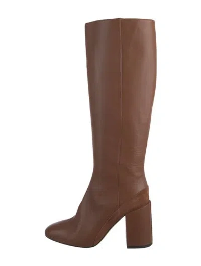 Pre-owned Dear Frances Leather Boots In Brown