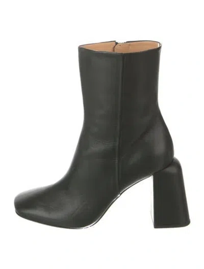 Pre-owned Dear Frances Leather Boots In Green