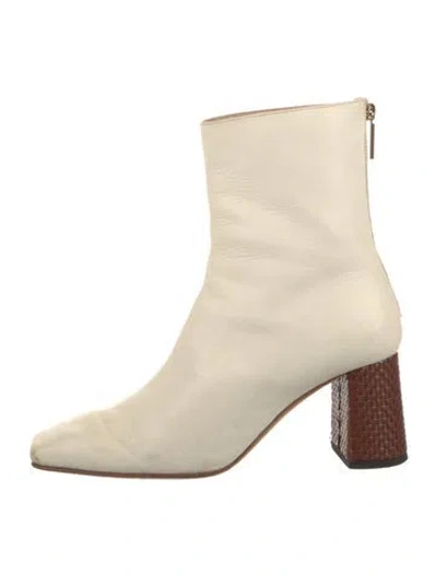 Pre-owned Dear Frances Leather Boots In Neutrals