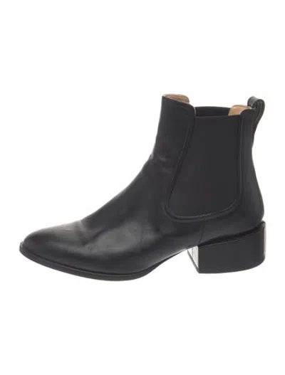 Pre-owned Dear Frances Leather Chelsea Boots In Blue