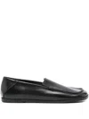 Dear Frances Winter Drew Leather Loafers In Black