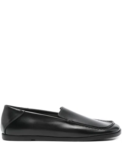 Dear Frances Leather Loafers In Black