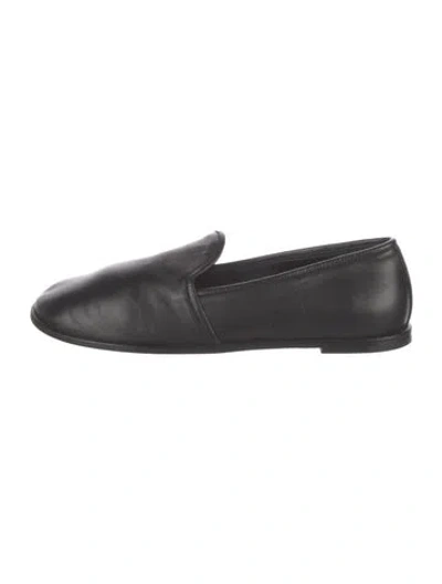 Pre-owned Dear Frances Leather Loafers In Black