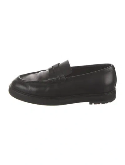 Pre-owned Dear Frances Leather Loafers In Black
