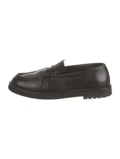 Pre-owned Dear Frances Leather Loafers In Black