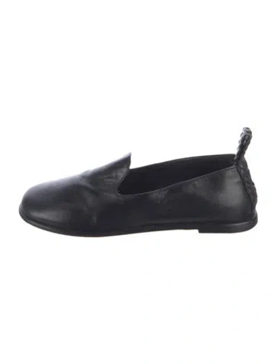 Pre-owned Dear Frances Leather Loafers In Black
