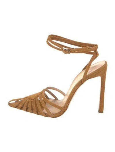 Pre-owned Dear Frances Leather Pumps In Brown