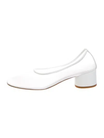 Pre-owned Dear Frances Leather Pumps In Silver/white