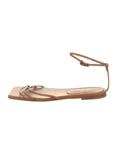 Pre-owned Dear Frances Leather Sandals In Brown