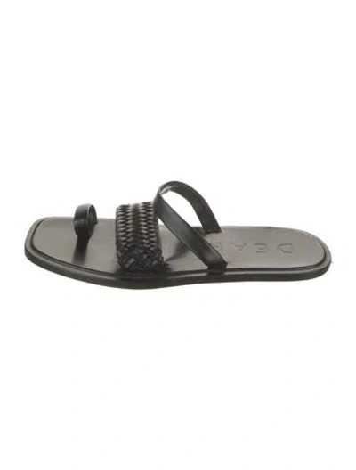 Pre-owned Dear Frances Leather Sandals In Grey