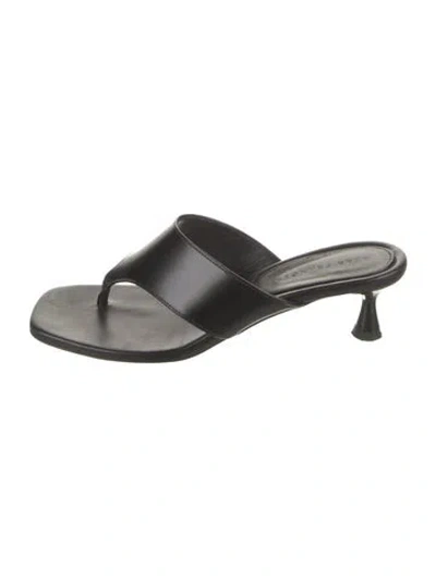 Pre-owned Dear Frances Leather Slides In Multi