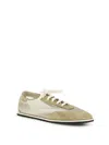 Dear Frances Mesh And Suede Sneaker In Neutral
