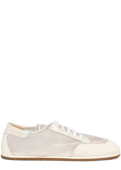 Dear Frances Mesh And Suede Sneakers In Neutral
