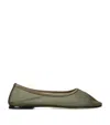 Dear Frances Mesh Balla Ballet Flats In Green