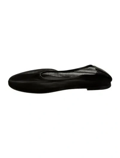 Pre-owned Dear Frances Mesh Ballet Flats In Black