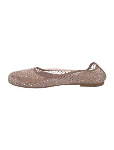 Pre-owned Dear Frances Mesh Ballet Flats In Pink