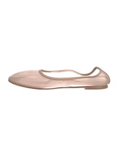 Pre-owned Dear Frances Mesh Flats In Pink