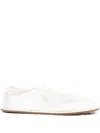 Dear Frances Balla Mesh Leather Sneakers In White