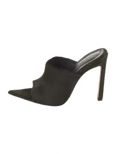 Pre-owned Dear Frances Mules In Black