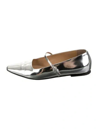 Pre-owned Dear Frances Patent Leather Mary Jane Flats
