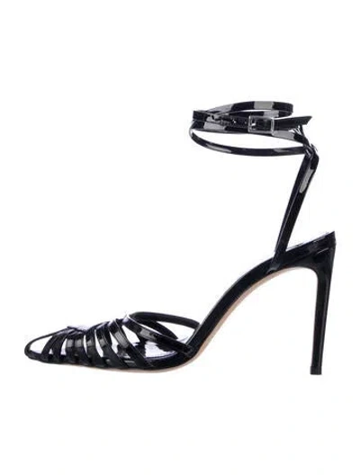Pre-owned Dear Frances Patent Leather Pumps In Black