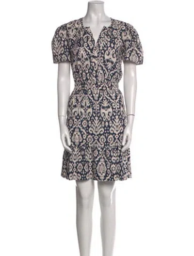 Pre-owned Dear Frances Printed Mini Dress In Multi