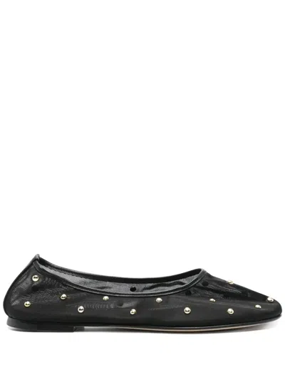 DEAR FRANCES STUDS MESH BALLET FLATS
