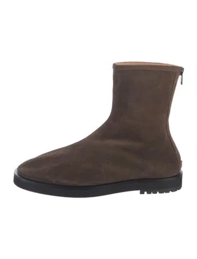 Pre-owned Dear Frances Suede Boots In Brown