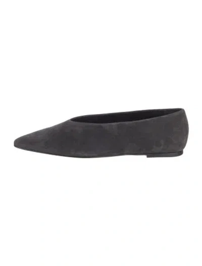 Pre-owned Dear Frances Suede Flats In Blue