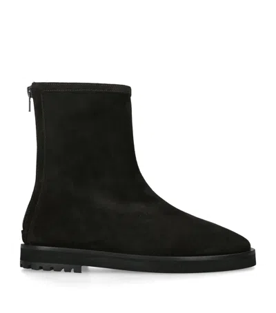 Dear Frances Suede Joss Ankle Boots In Brown