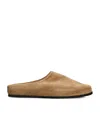 Dear Frances Suede Vico Clogs In Brown