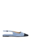 Dear Frances Tia Slingback Pumps In 蓝色牛仔