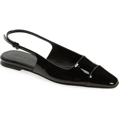 Dear Frances Tia Slingback Flat In Black Patent